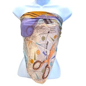 Daniel 100% Silk‎ Hand Rolled ScarfStyle Designer Paris Silk  Hand